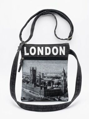 Robin Ruth London Cityscape Denim Crossbody Bag Excellent Condition